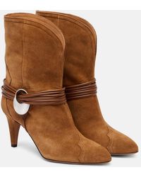 Isabel Marant - Dytho Suede Ankle Boots - Lyst