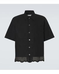 Our Legacy - Embroidered Cotton Poplin Shirt - Lyst