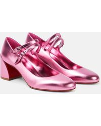 Christian Louboutin - Miss Jane Leather Mary Jane Pumps - Lyst