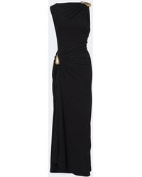 Bottega Veneta - Gathered Jersey Maxi Dress - Lyst