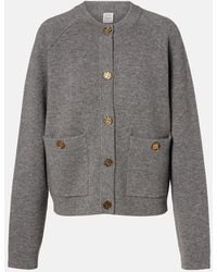 TOTEME - Cashmere And Wool-Blend Cardigan - Lyst