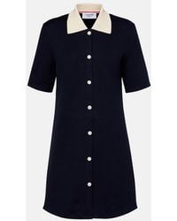 Thom Browne - Short Sleeve Cotton Polo Mini Dress - Lyst
