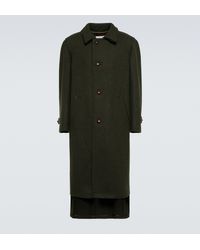 Uomo Abbigliamento da Cappotti da Cappotti lunghi e invernali CappottoDolce & Gabbana in Flanella da Uomo colore Nero 