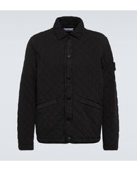 Stone Island - Compass Quilted Cotton-blend Jacket - Lyst