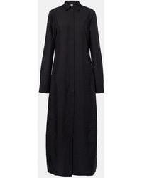 TOTEME - Silk-Blend Shirt Dress - Lyst
