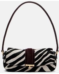 The New Arrivals Ilkyaz Ozel - Zebree.07 Calf Hair Shoulder Bag - Lyst