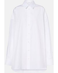 Wardrobe NYC - Oversized Cotton Poplin Shirt Dress - Lyst