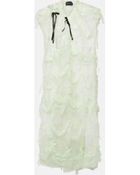 Simone Rocha - Embroidered Tulle Midi Dress - Lyst
