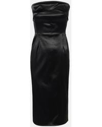 Dolce & Gabbana - Satin Bustier Dress - Lyst