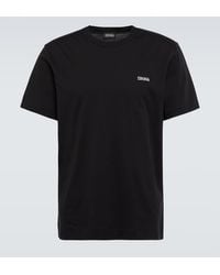 Zegna - Camiseta de algodon con logo - Lyst