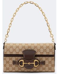 Gucci - Horsebit Ristretto Medium Shoulder Bag - Lyst