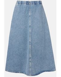 Agolde - X Maria Mcmanus Denim Midi Skirt - Lyst