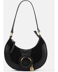 See By Chloé - Hana Medium Leather And Suede Shoulder Bag - Lyst