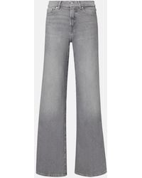 7 For All Mankind - Lotta High-Rise Wide-Leg Jeans - Lyst