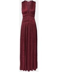 Ulla Johnson - Tasneem Satin Plisse Gown - Lyst