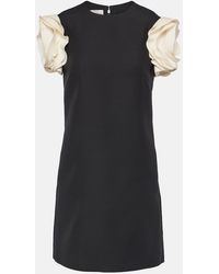 Valentino - Robe En Crepe Couture A Fleurs - Lyst