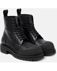 Marni - Dada Leather Combat Boots - Lyst