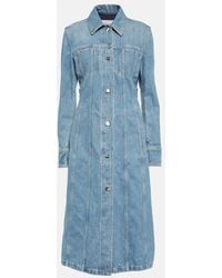 Ferragamo - Midi Dress Cotton - Lyst