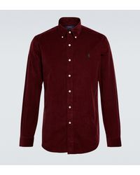 Polo Ralph Lauren Hemd aus Baumwollcord - Rot