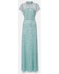 Jenny Packham - Crystal Drop Embellished Gown - Lyst