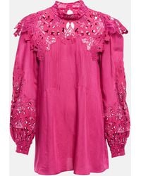 Costarellos - Blouse Mika a broderies anglaises - Lyst