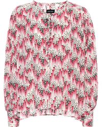 Isabel Marant Blusa Amba de crepé de seda - Rosa