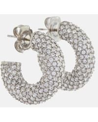 AMINA MUADDI - Cameron Mini Embellished Earrings - Lyst