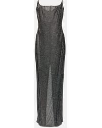 GIUSEPPE DI MORABITO - Embellished Bustier Mesh Gown - Lyst