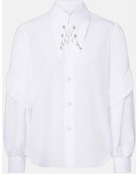 Noir Kei Ninomiya - Embellished Cotton Shirt - Lyst