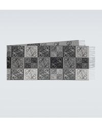 Loewe - Anagram Wool And Cashmere Scarf - Lyst