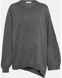 The Row - Erminia Asymmetric Cashmere Sweater - Lyst