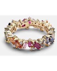 Suzanne Kalan - Rainbow Frenzy 18kt Gold, Diamond And Sapphire Ring - Lyst