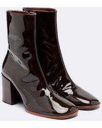 Dries Van Noten - Patent Leather Mid-Calf Boots - Lyst