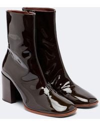 Dries Van Noten - Patent Leather Mid-Calf Boots - Lyst