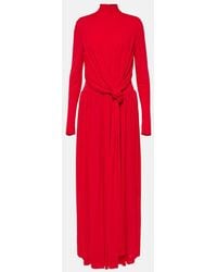 Proenza Schouler - Meret Draped Crepe Jersey Maxi Dress - Lyst