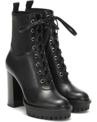 gianvito rossi croft leather ankle boots
