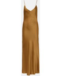 Blazé Milano - Manipur Satin Slip Dress - Lyst