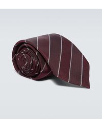 Brunello Cucinelli - Striped Silk Tie - Lyst