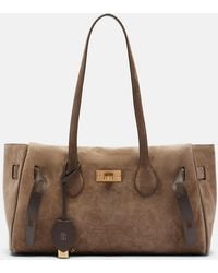 Brunello Cucinelli - Medium Suede Shoulder Bag - Lyst