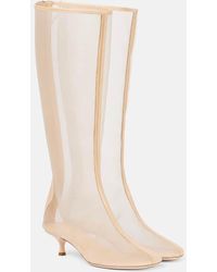 Christopher Esber - Stiefel Aus Mesh Mit Leder - Lyst