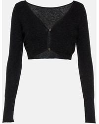 Jacquemus - Cardigan 'le cardigan alzou' noir - le papier - Lyst