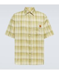 Loewe - Checked Gauze Shirt - Lyst