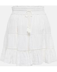 Isabel Marant - Lioline Cotton And Linen-blend Miniskirt - Lyst