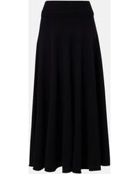 Extreme Cashmere - N°313 Twirl Cashmere-Blend Maxi Skirt - Lyst
