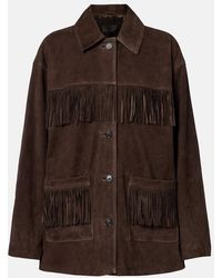 Nili Lotan - Foudre Fringed Suede Jacket - Lyst