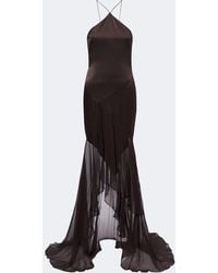 Alex Perry - Halterneck Silk Gown - Lyst