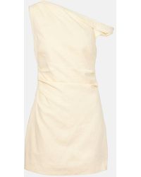 SIR. - Iris One-Shoulder Linen Minidress - Lyst