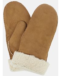 Isabel Marant - Mulfi Shearling-lined Leather Mittens - Lyst
