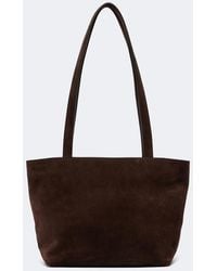 The Row - Parker Medium Suede Tote Bag - Lyst