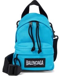 balenciaga backpack blue